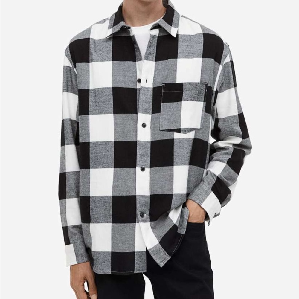 NWOT H&M men’s/unisex flannel size XL